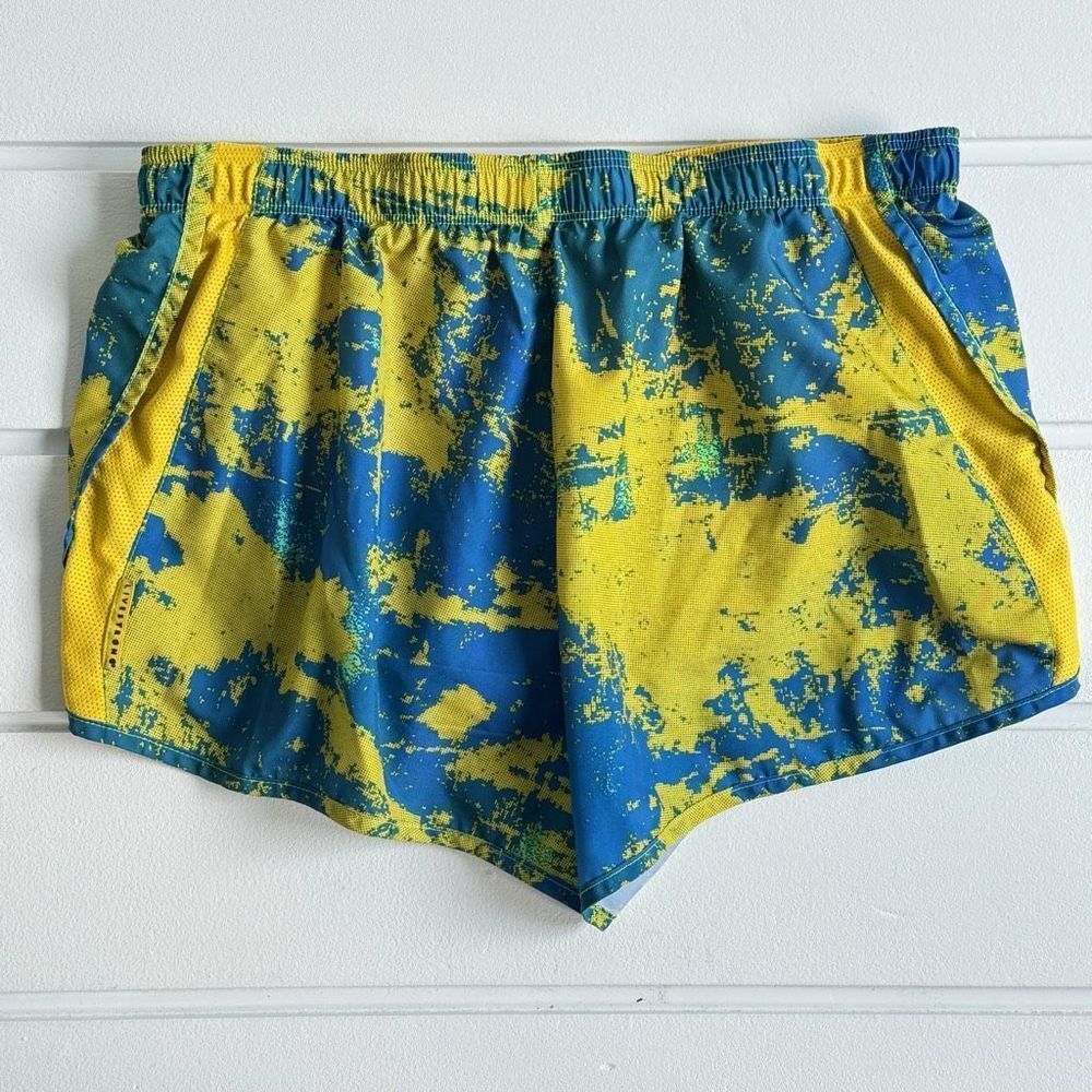 Nike Blue and Yellow Athletic Shorts - Picture 2 of 11